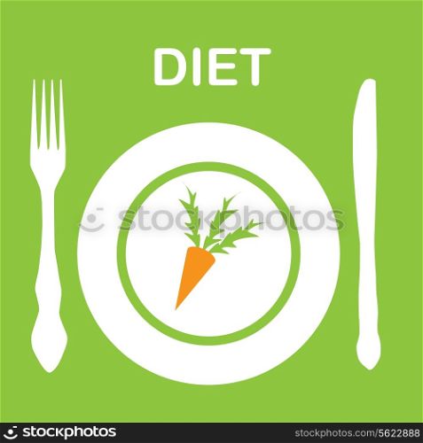 diet icon. vector illustration