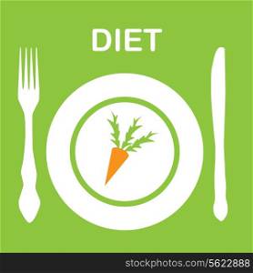 diet icon. vector illustration