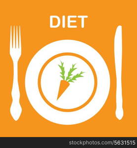 diet icon. vector illustration. EPS 10 .