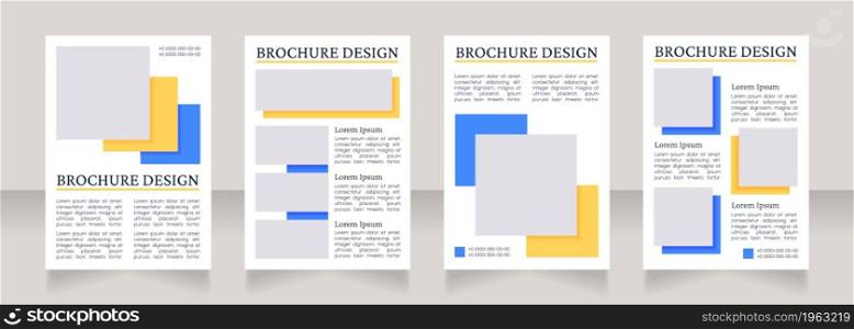 Dietary recommendations blank brochure layout design. Healthcare. Vertical poster template set with empty copy space for text. Premade corporate reports collection. Editable flyer paper pages. Dietary recommendations blank brochure layout design