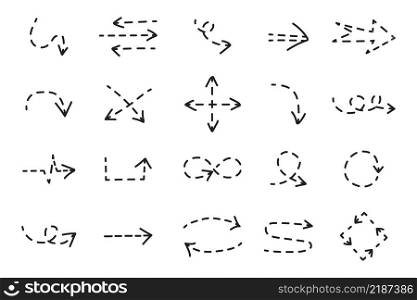 Different arrow icon set. Hatching art. Cartoon design. Simple style. Outline drawing. Vector illustration. Stock image. EPS 10.. Different arrow icon set. Hatching art. Cartoon design. Simple style. Outline drawing. Vector illustration. Stock image.