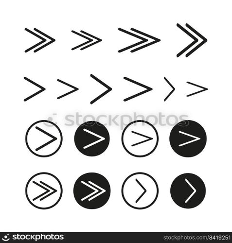 Different arrows. Icon set. Flat design. Computer interface. Arrow pointer, mouse cursor. Vector illustration. Stock image. EPS 10.. Different arrows. Icon set. Flat design. Computer interface. Arrow pointer, mouse cursor. Vector illustration. Stock image. 