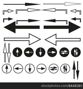 different arrows.Vector illustration. Stock image. EPS 10.. different arrows.Vector illustration. Stock image.
