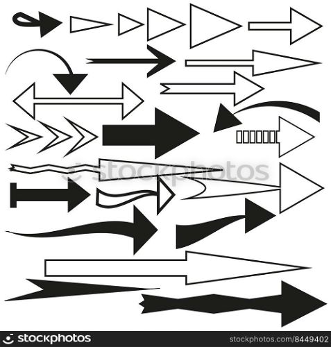 different arrows.Vector illustration. Stock image. EPS 10.. different arrows.Vector illustration. Stock image.