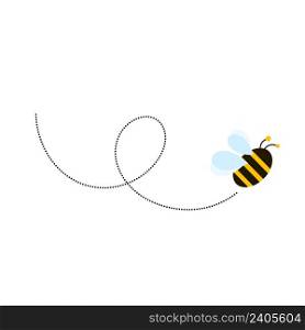 Different bee and honeycomb vector and icon