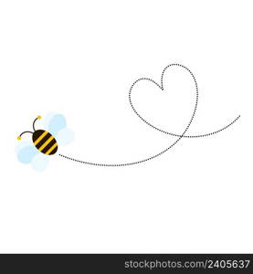 Different bee and honeycomb vector and icon