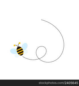 Different bee and honeycomb vector and icon