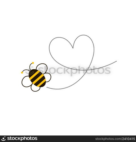 Different bee and honeycomb vector and icon