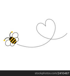 Different bee and honeycomb vector and icon