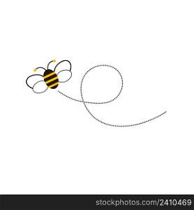 Different bee and honeycomb vector and icon