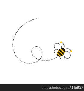 Different bee and honeycomb vector and icon