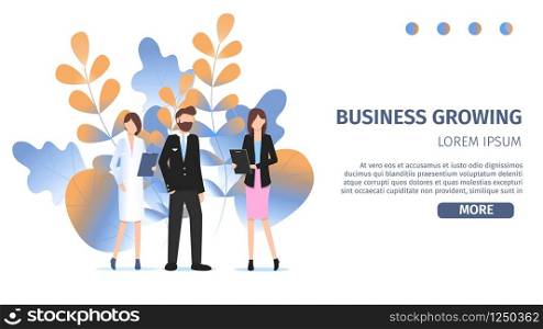 Different Business Character Career Choice Option. Business Growing Profession Avatar. Professional Manager Woman, Female Doctor and Pilot Man Pose for Job Fair Banner Flat Cartoon Vector Illustration. Different Business Character Career Choice Option