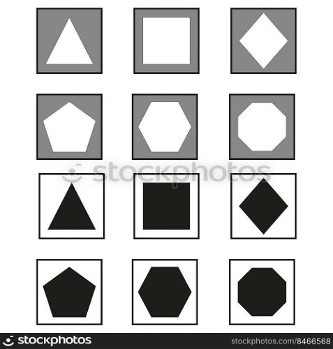 different geometric figures. Geometric element. Vector illustration. stock image. EPS 10.. different geometric figures. Geometric element. Vector illustration. stock image.