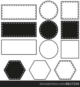 different geometric frames. Vector illustration. stock image. EPS 10.. different geometric frames. Vector illustration. stock image. 