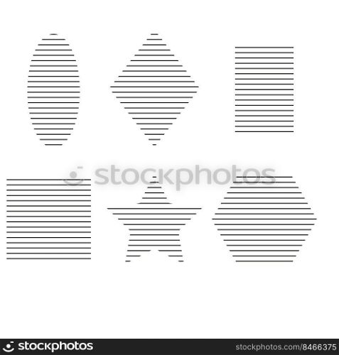 Different shapes strokes. Vector illustration. stock image. EPS 10.. Different shapes strokes. Vector illustration. stock image. 