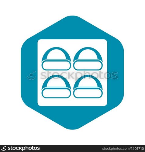 Different sushi icon. Simple illustration of different sushi vector icon for web. Different sushi icon, simple style