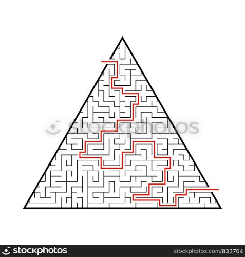 Difficult big maze. Game for kids and adults. Puzzle for children. Labyrinth conundrum. Flat vector illustration. Difficult big maze. Game for kids and adults. Puzzle for children. Labyrinth conundrum. Flat vector illustration.