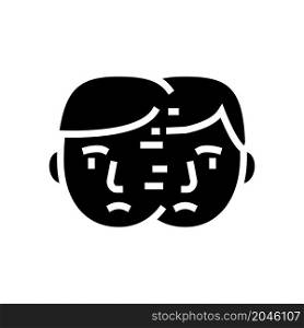 difficulty paying attention, focusing on tasks or remembering glyph icon vector. difficulty paying attention, focusing on tasks or remembering sign. isolated contour symbol black illustration. difficulty paying attention, focusing on tasks or remembering glyph icon vector illustration