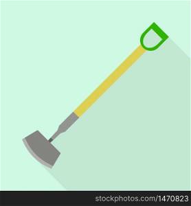 Dig shovel icon. Flat illustration of dig shovel vector icon for web design. Dig shovel icon, flat style
