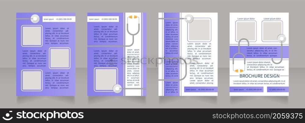 Digestive system regular checkup blank brochure layout design. Vertical poster template set with empty copy space for text. Premade corporate reports collection. Editable flyer paper pages. Digestive system regular checkup blank brochure layout design