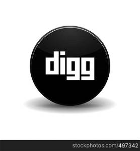 Digg icon in simple style on a white background. Digg icon, simple style