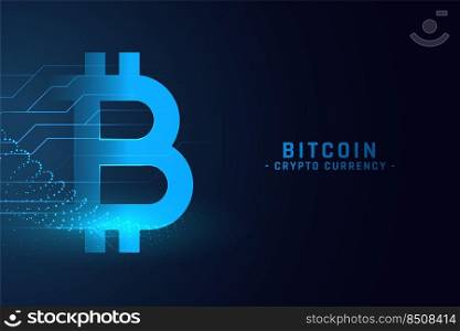 digital bitcoin technology concept background design