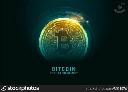 digital bitcoin technology cryptocurrency background
