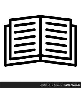 Digital book icon outline vector. Online study. People read. Digital book icon outline vector. Online study