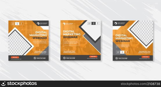 Digital business marketing social media post template.