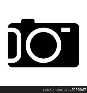 digital camera equipment, icon on isolated background