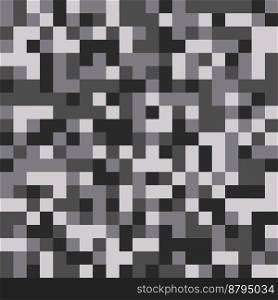 Digital camouflage in dark and light shades. Seamless vector pattern. Pixel grid for military themes and creative ideas