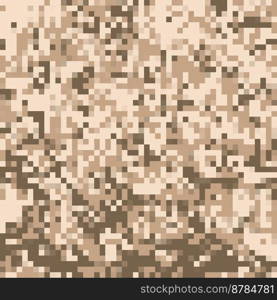 Digital camouflage pattern. Abstract modern military textile print background. Vector illustration