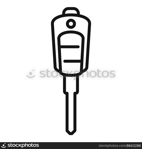 Digital car key icon outline vector. Smart remote. Vehicle lock. Digital car key icon outline vector. Smart remote