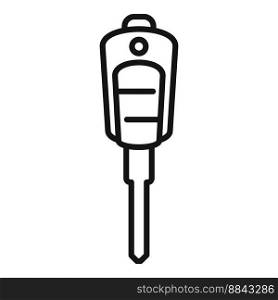 Digital car key icon outline vector. Smart remote. Vehicle lock. Digital car key icon outline vector. Smart remote