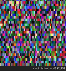 Digital colorful pattern with messy pixels grid