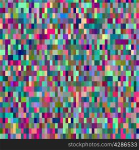 Digital colorful pattern with messy pixels grid