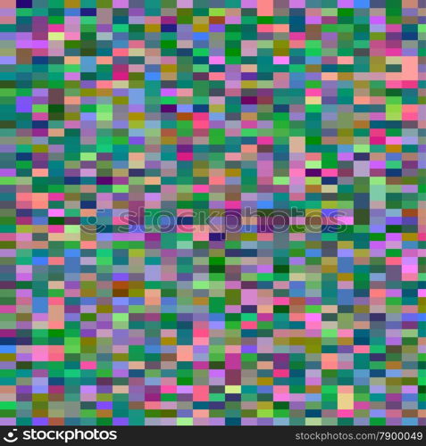 Digital colorful pattern with messy pixels grid