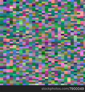 Digital colorful pattern with messy pixels grid