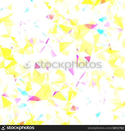 Digital colorful pattern with messy triangles grid