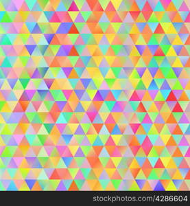 Digital colorful pattern with messy triangles grid