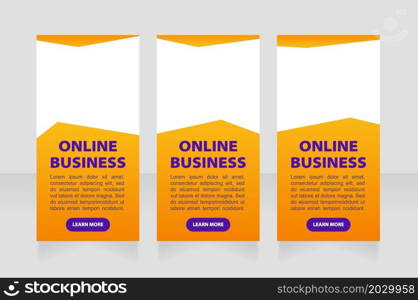 Digital commerce online lesson web banner design template. Vector flyer with text space. Advertising placard with customized copyspace. Promotional printable poster for advertising. Graphic layout. Digital commerce online lesson web banner design template