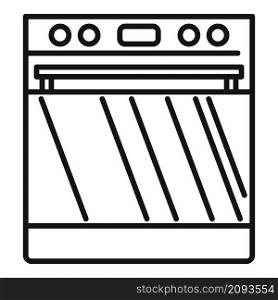 Digital convection oven icon outline vector. Electric grill stove. Kitchen convection oven. Digital convection oven icon outline vector. Electric grill stove