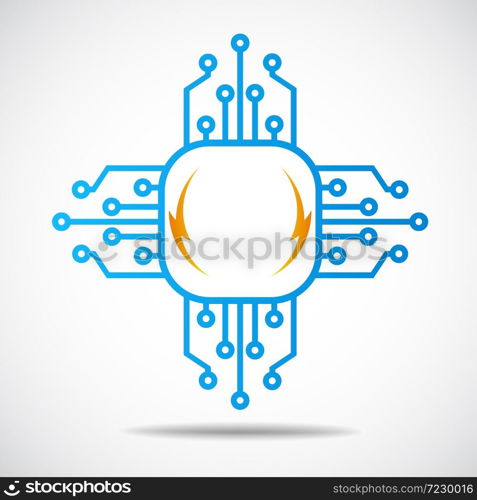 Digital electronics logo design