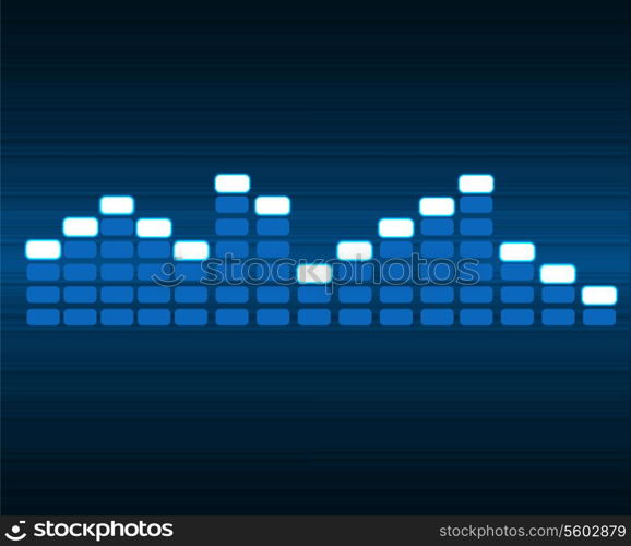 Digital equalizer vector illustration