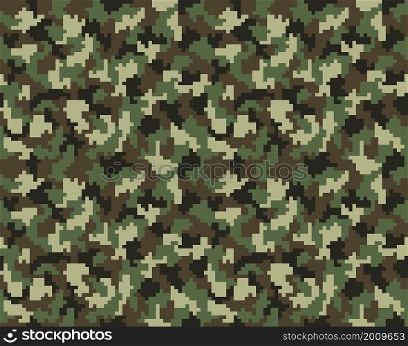 Digital fashion camouflage background, seamless pattern