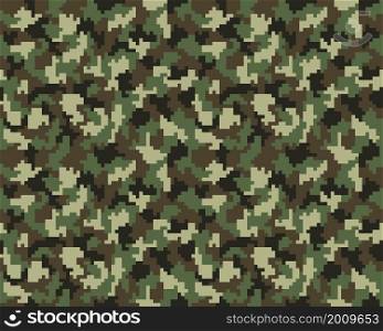 Digital fashion camouflage background, seamless pattern