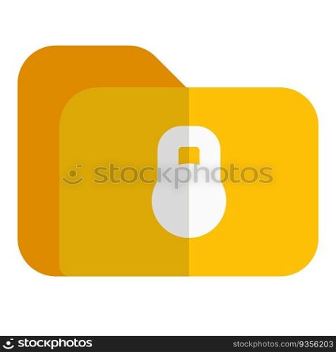 Digital folder with lock for safety