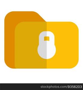 Digital folder with lock for safety