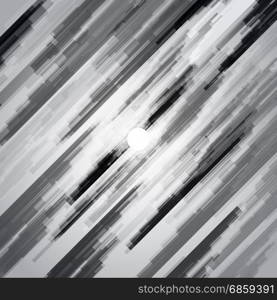 Digital geometric lines black and white overlap abstract vector background bright and transparency.