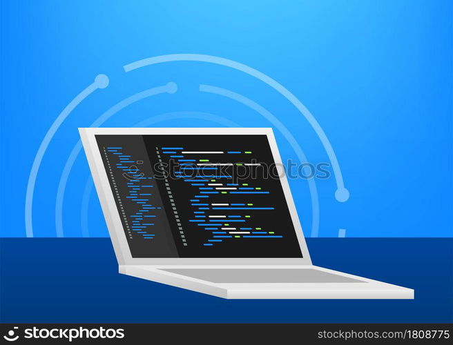Digital java code text. Computer software coding vector concept. Programming coding script java, digital program code on screen illustration. Vector stock illustration. Digital java code text. Computer software coding vector concept. Programming coding script java, digital program code on screen illustration. Vector stock illustration.